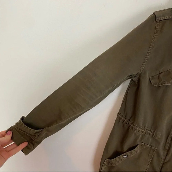 Velvet x Graham & Spencer Light Weight Army Utility Jacket Womens Small Green - Picture 9 of 14